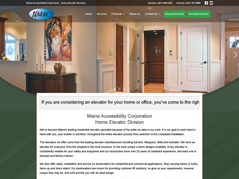 Maine Accessibility - Home Elevators